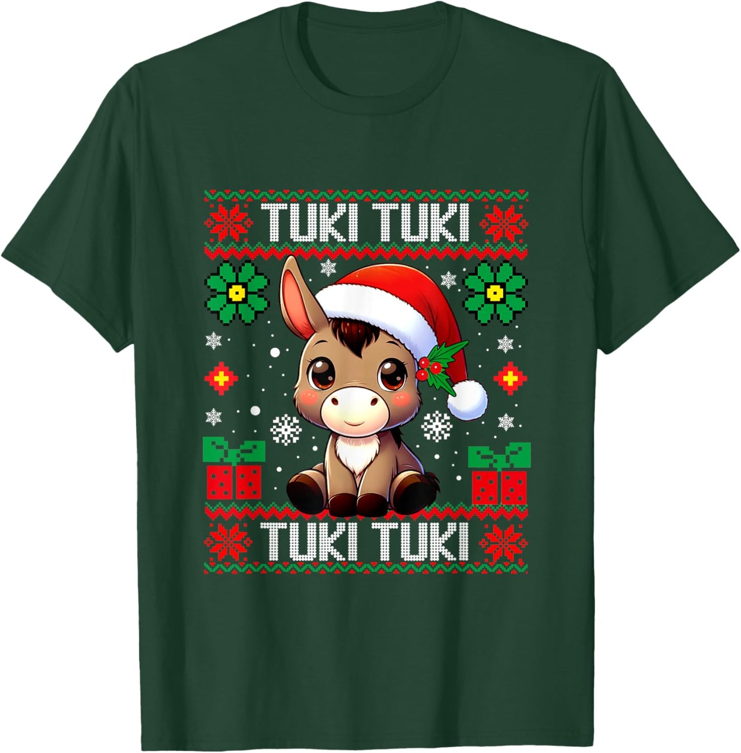 Mi Burrito Sabanero Mexican, Donkey Latino Ugly Christmas T-Shirt - T-Shirt | Forest