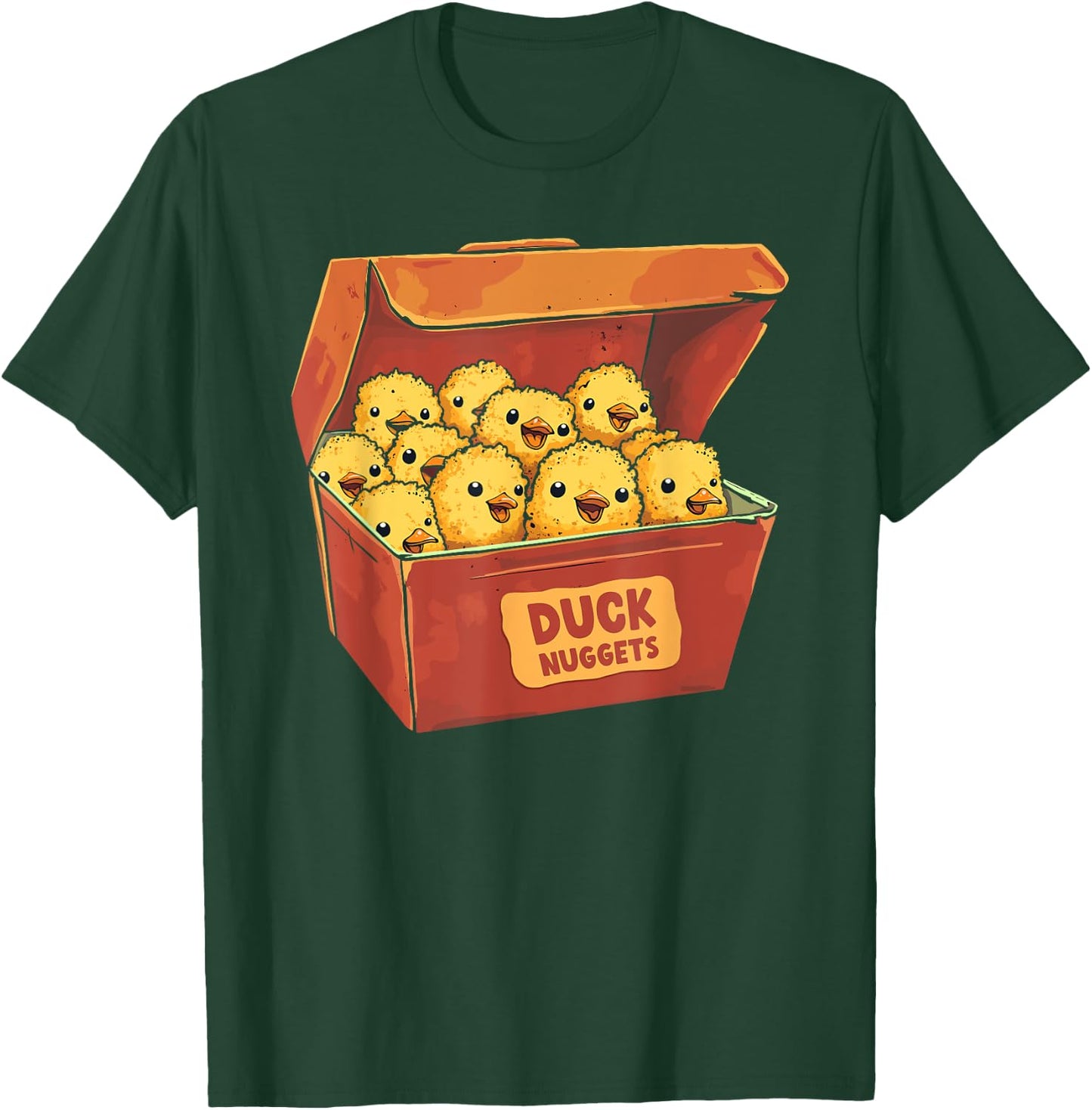 Duck Nuggets Foodie Women Duck Chicken Nugget Kids T-Shirt - T-Shirt | Forest