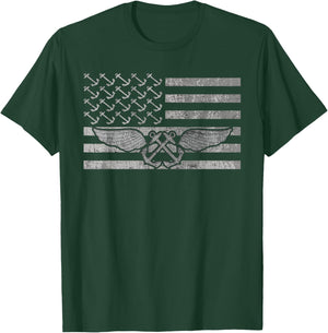 Boatswain Aviation US Military T-Shirt - T-Shirt | Forest