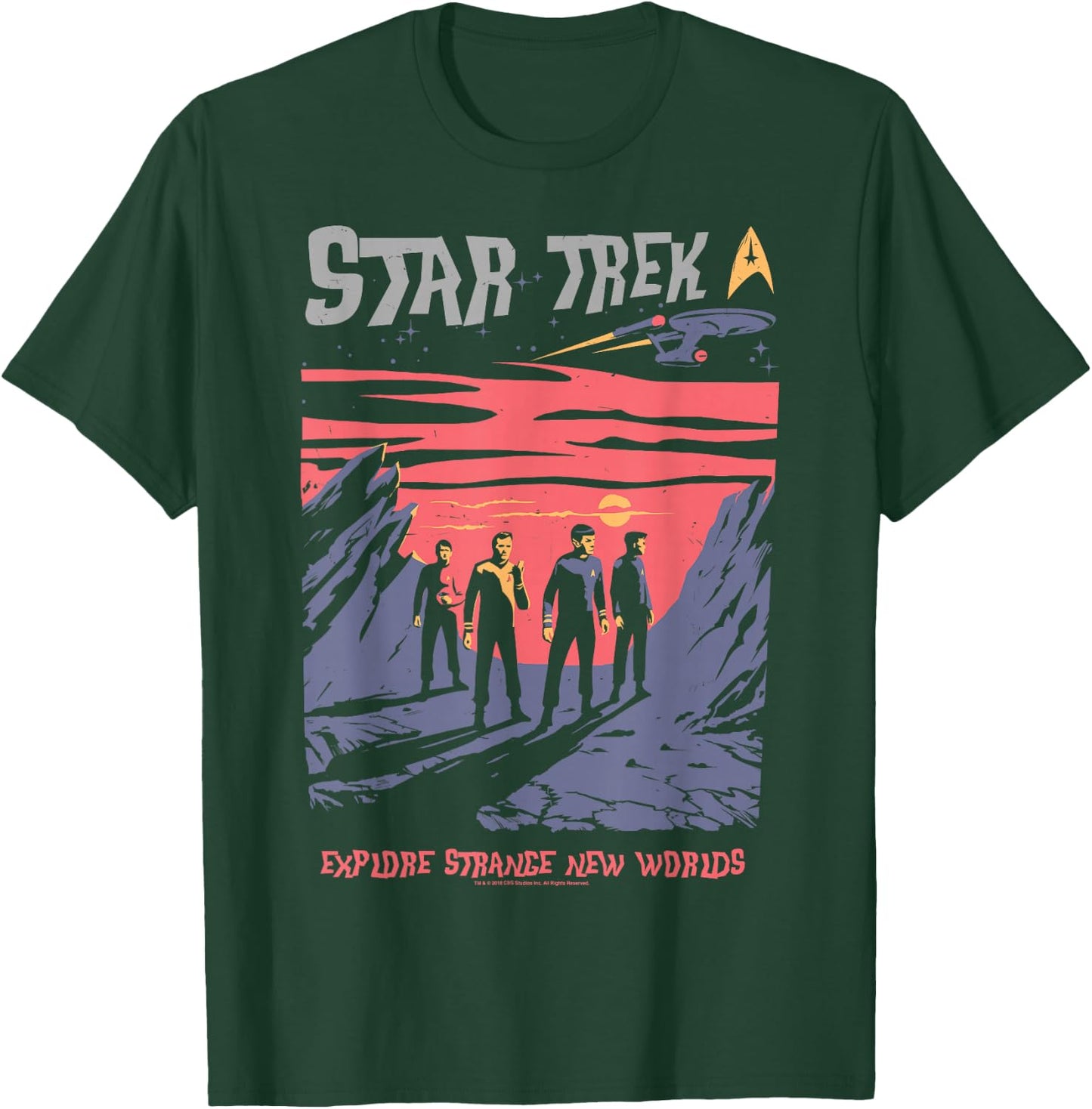 Star Trek Explore Strange New Worlds Fan Art T-Shirt - T-Shirt | Forest