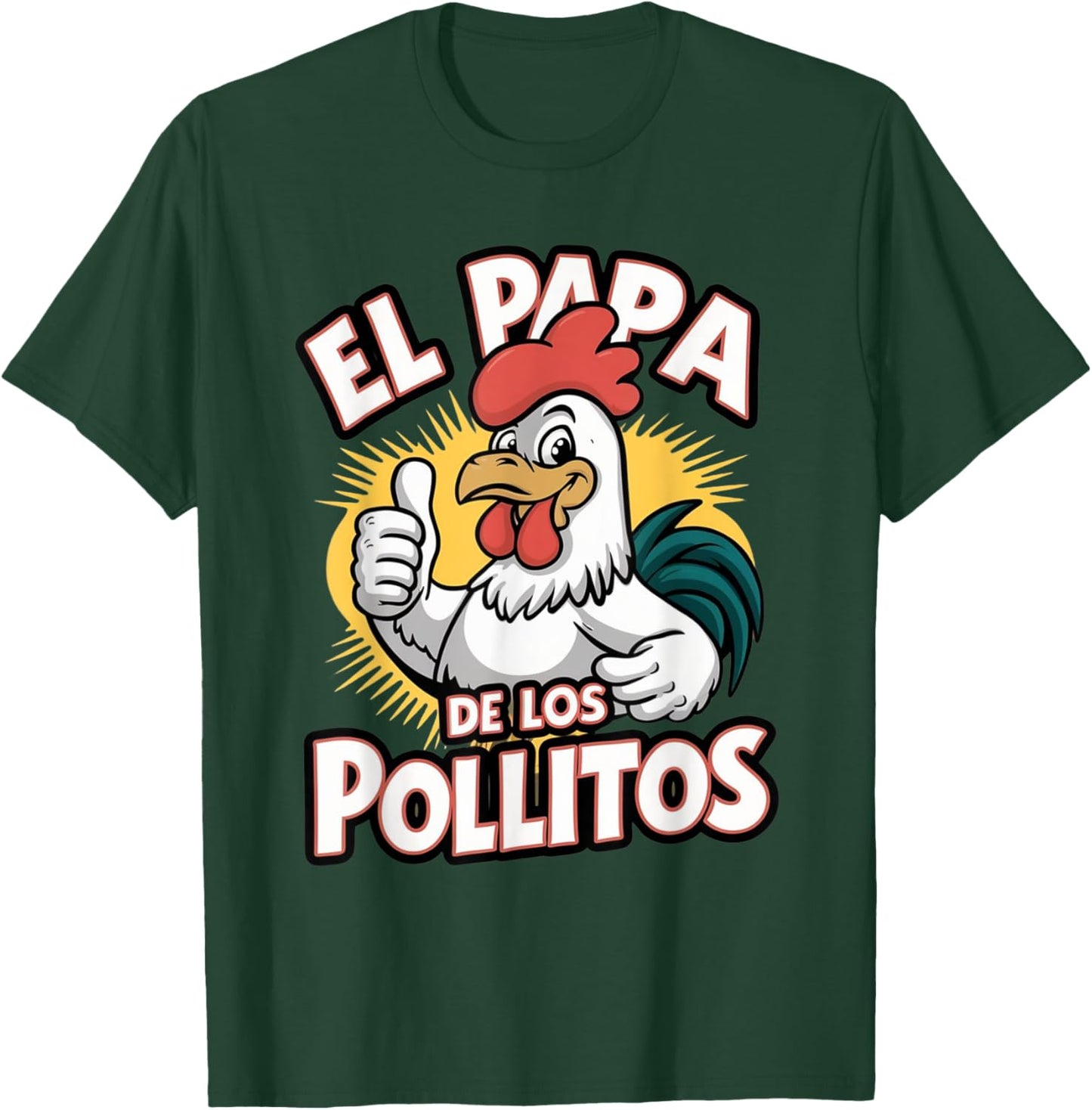 Funny el papa de los pollitos funny spanish dia del padre T-Shirt - T-Shirt | Forest
