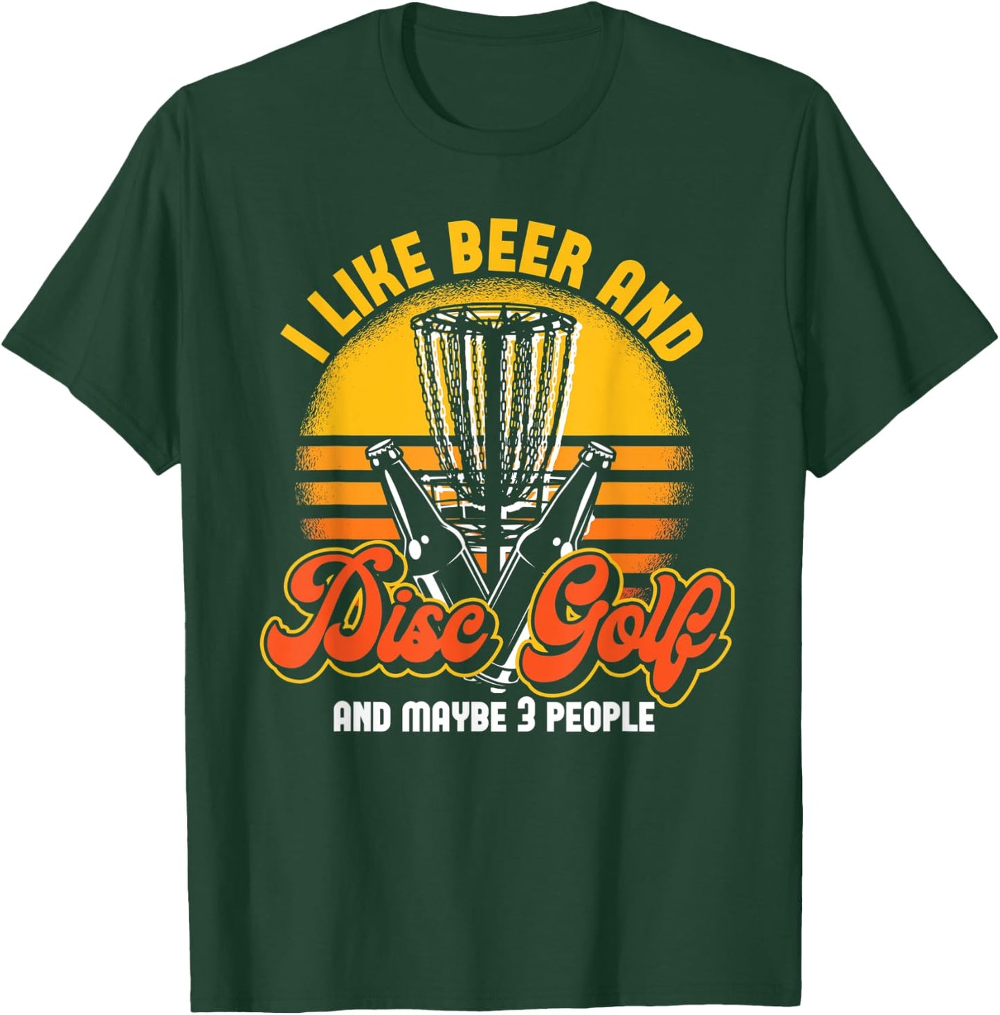Beer Drinking Party Stupid Tree Frisbee Golfer Disc Golf T-Shirt - T-Shirt | Forest