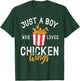 Just a Boy who loves Chicken Wings T-Shirt - T-Shirt | Forest