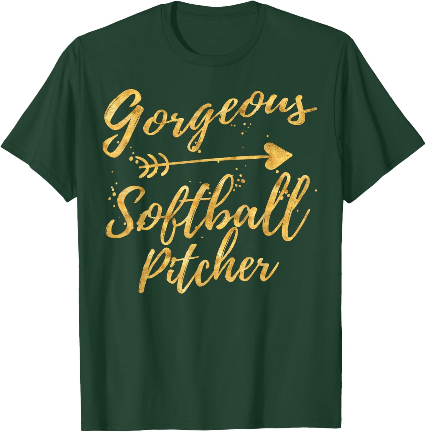 Gorgeous Softball Pitcher Gifts Shirts for Girls T-Shirt - T-Shirt | Forest