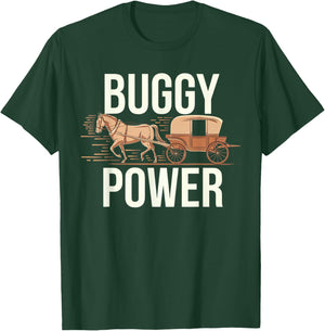 Amish Buggy – Classic Countryside Design T-Shirt - T-Shirt | Forest