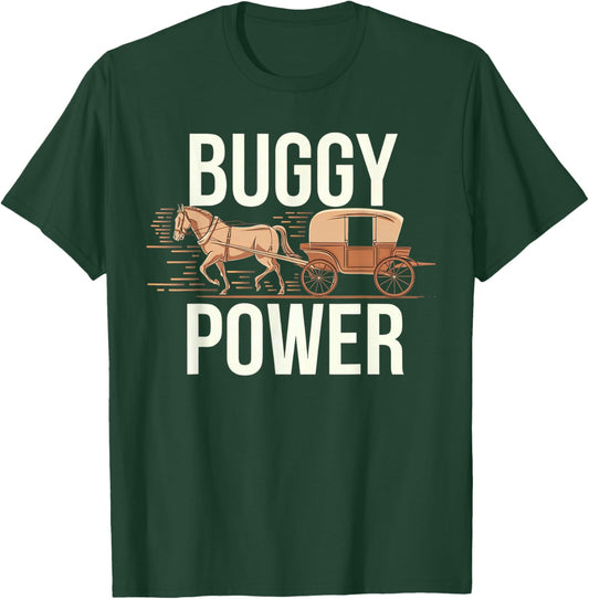 Amish Buggy – Classic Countryside Design T-Shirt - T-Shirt | Forest