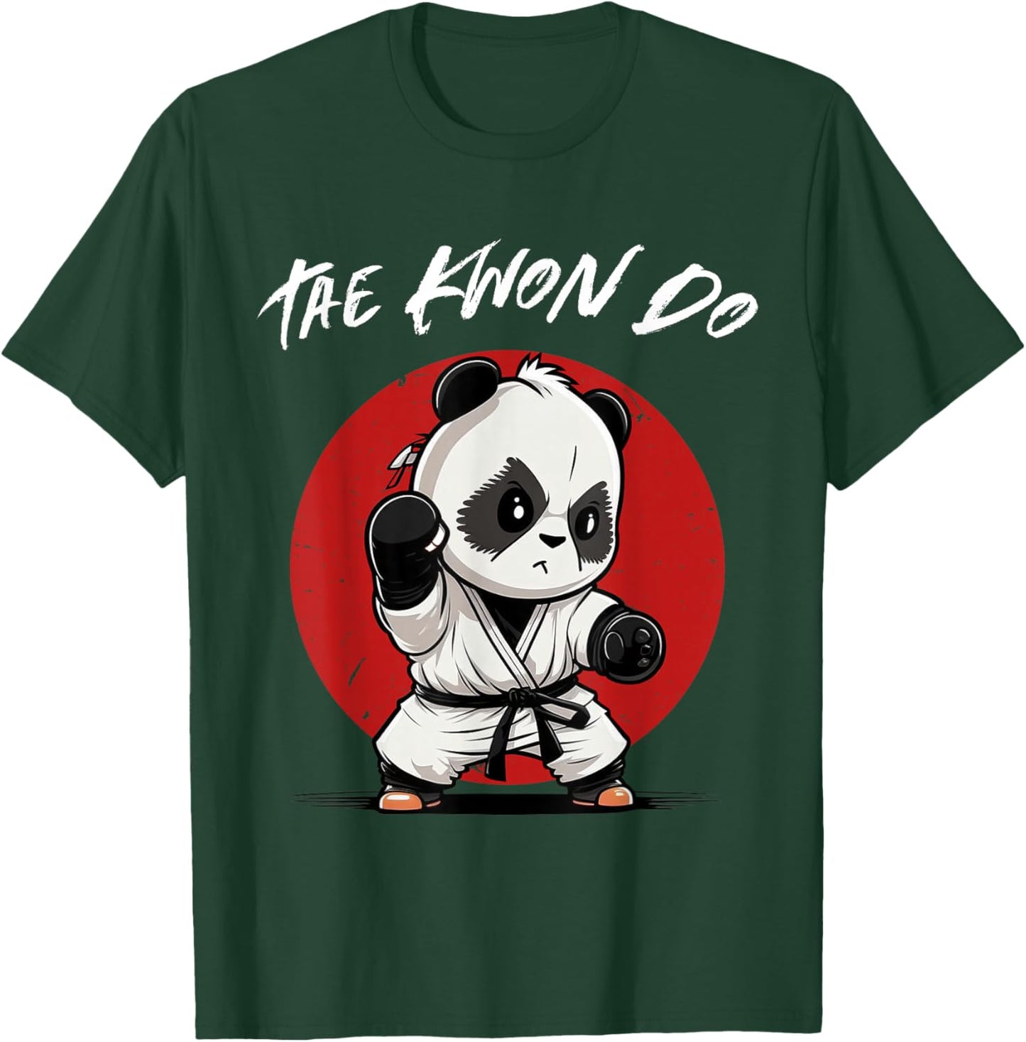 Cute Taekwondo Panda - Funny TKD Korean Martial Arts T-Shirt - T-Shirt | Forest