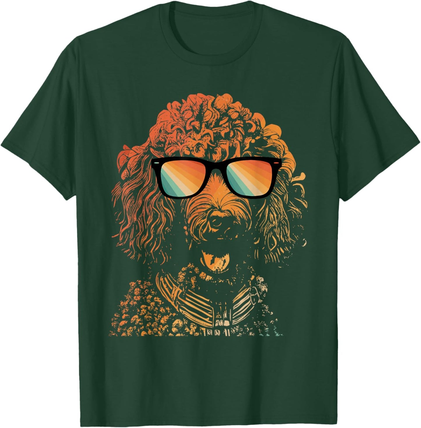 Groovy Poodle - Dog Owner Pet Breeder Canine Puppy Lover T-Shirt - T-Shirt | Forest