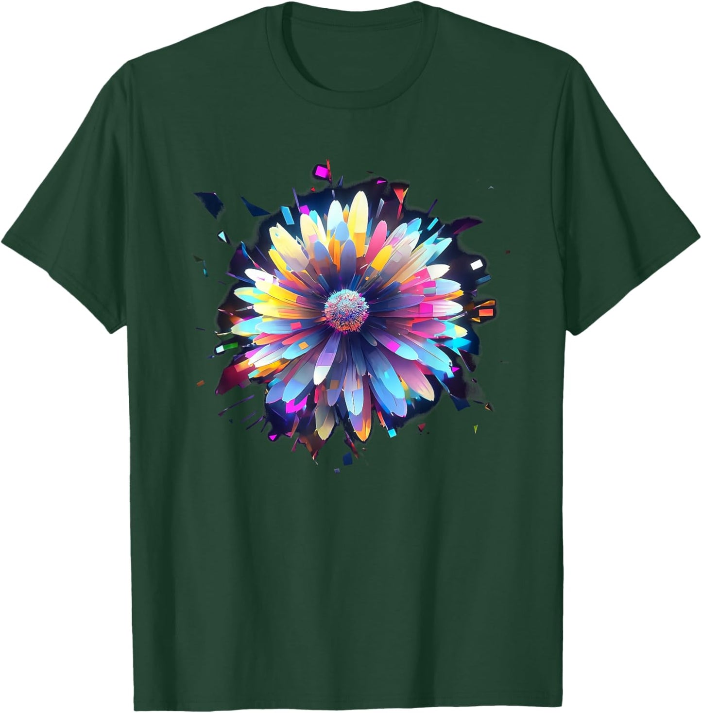 Flowers, Daisy, Art, Color, Love, Cute, Abstract, Fashion T-Shirt - T-Shirt | Forest
