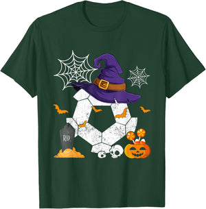 Funny Witch Soccer Halloween Costume Soccer Lover T-Shirt - T-Shirt | Forest