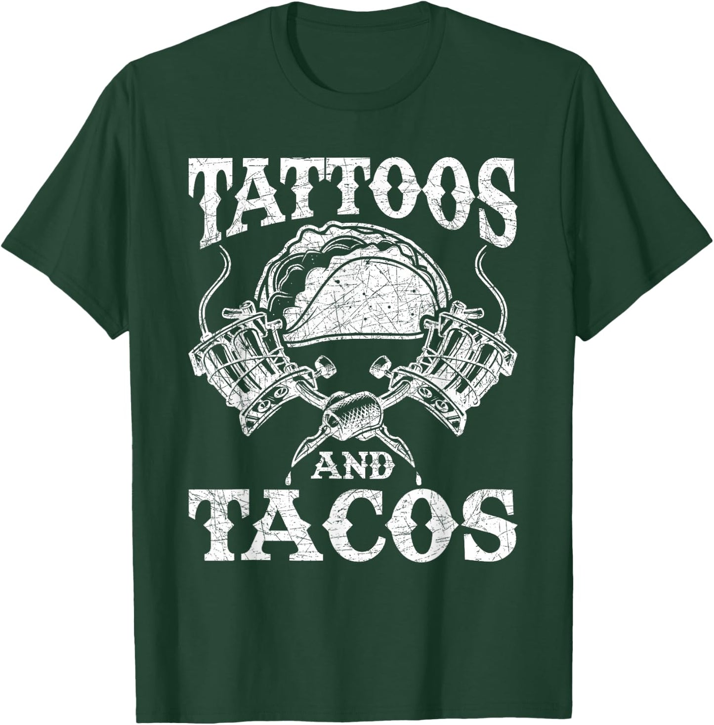 Mexican Food Tacos Mexico Tattoo Artist Tattoo T-Shirt - T-Shirt | Forest