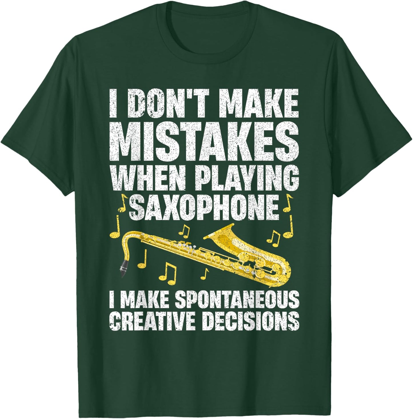Funny Saxophone Women Marching Band Player Musician Small T-Shirt - T-Shirt | Forest