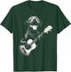 American Pitbull Playing Guitar - Funny Guitar Dog Men Women Kids T-Shirt - T-Shirt | Forest