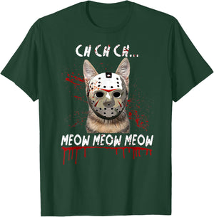 Ch Ch Ch Meow Meow Scary Friday Costume Halloween Cat T-Shirt - T-Shirt | Forest