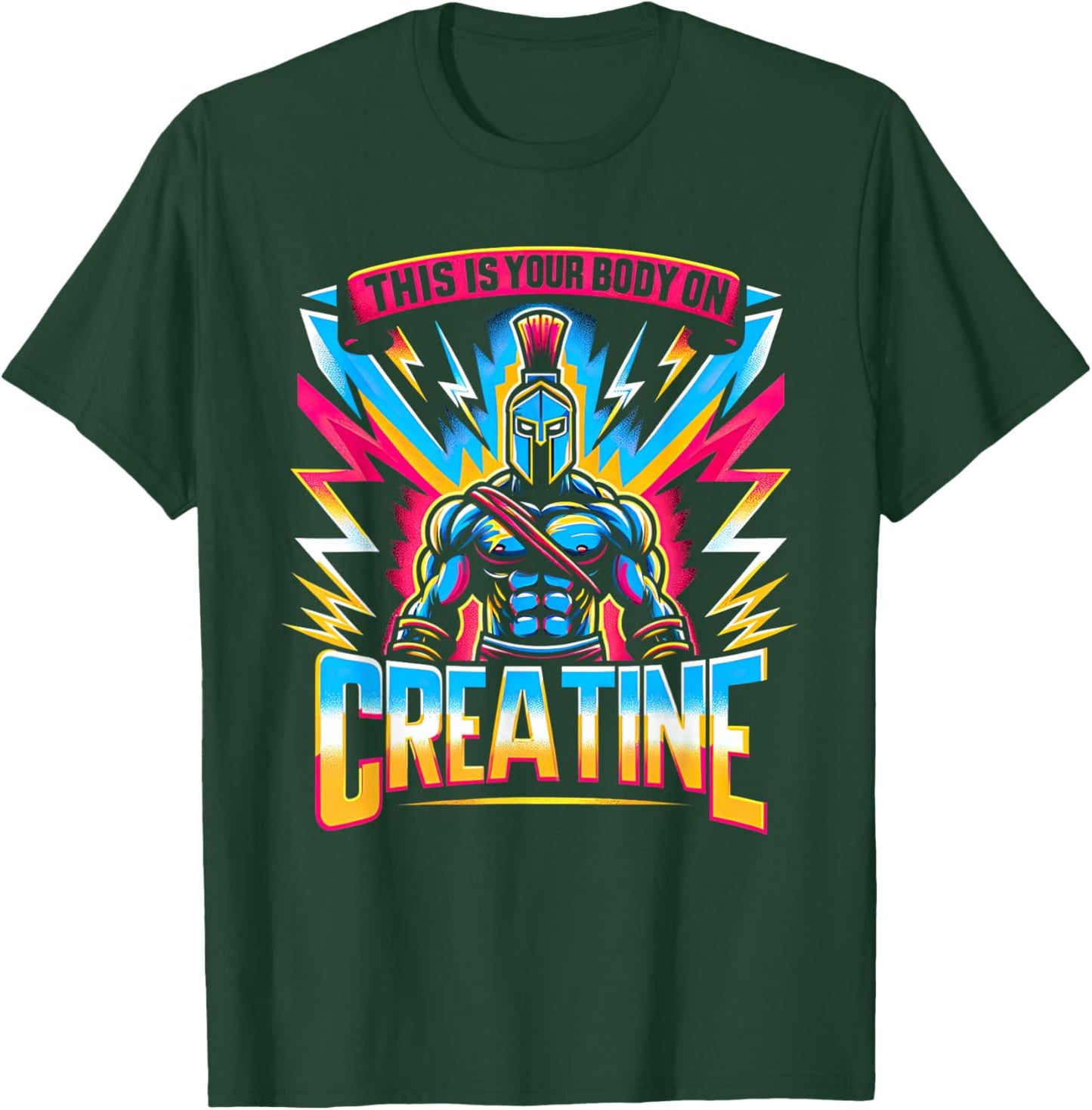 This Is Your Body On Creatine Workout Gym T-Shirt - T-Shirt | Forest