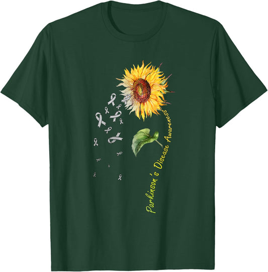 Parkinson's Disease Awareness Sunflower T-Shirt - T-Shirt | Forest