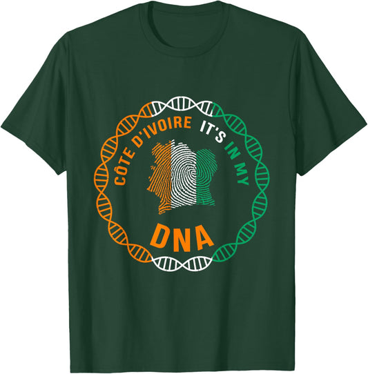 Cote d'Ivoire Flag,Ivory Coast,Cote d'Ivoire map. T-Shirt - T-Shirt | Forest