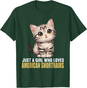 American Shorthair Cats American Shorthair Cat T-Shirt - T-Shirt | Forest
