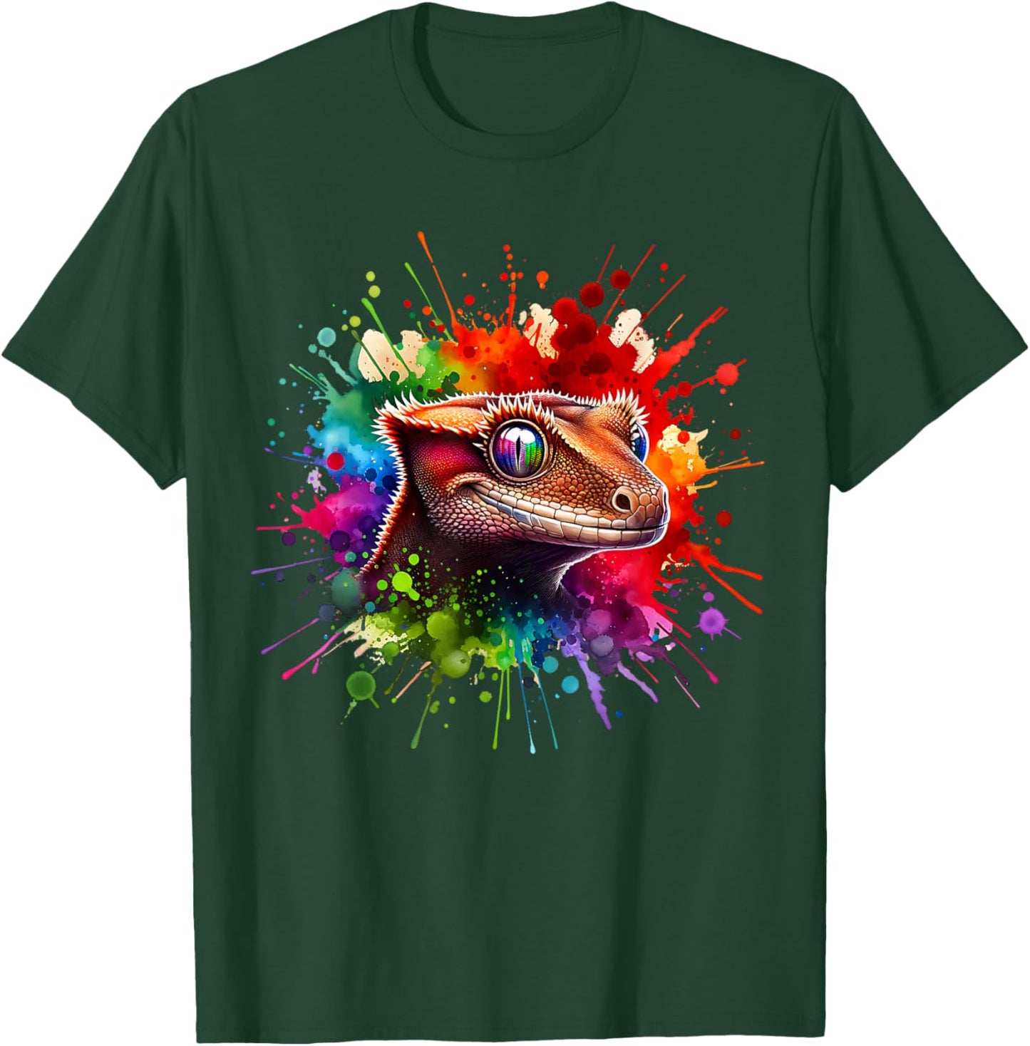 Kronengecko Gecko Echse Kronengecko T-Shirt - T-Shirt | Forest