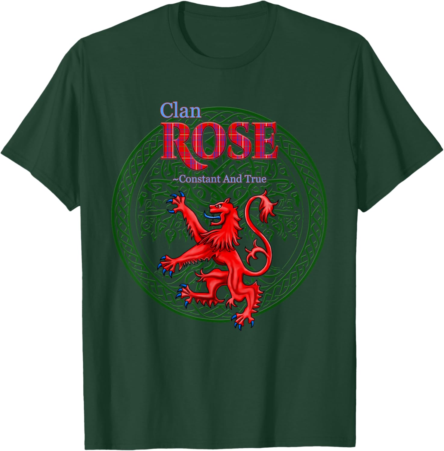 Rose Scottish Clan Pride Family Motto T-Shirt - T-Shirt | Forest