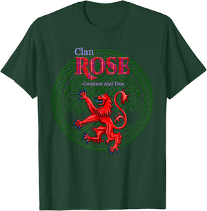 Rose Scottish Clan Pride Family Motto T-Shirt - T-Shirt | Forest