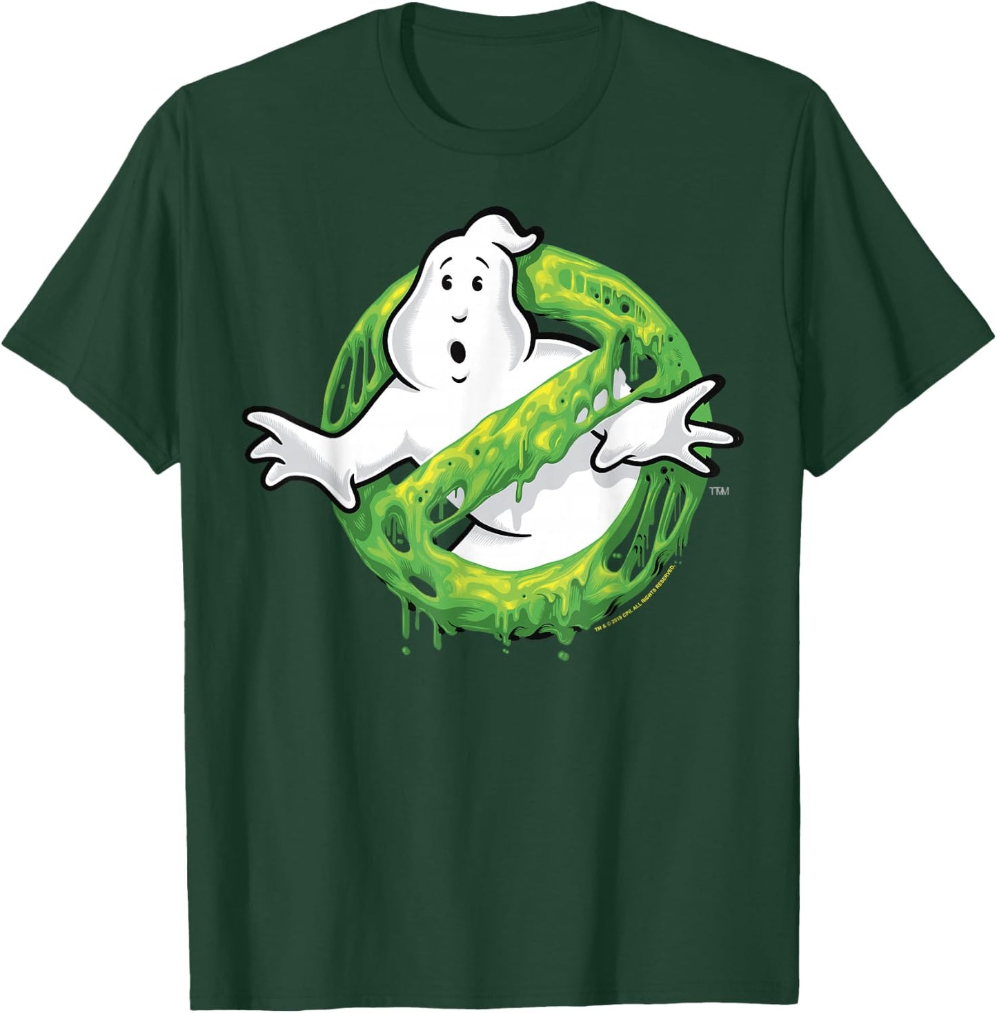 Ghostbusters Classic Slime Ghost Logo Graphic T-Shirt - T-Shirt | Forest