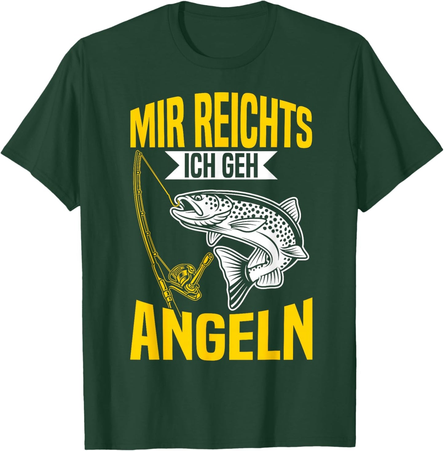 Angler Lustiges Fischer Mir Reichts Ich Geh Zum Angeln T-Shirt - T-Shirt | Forest