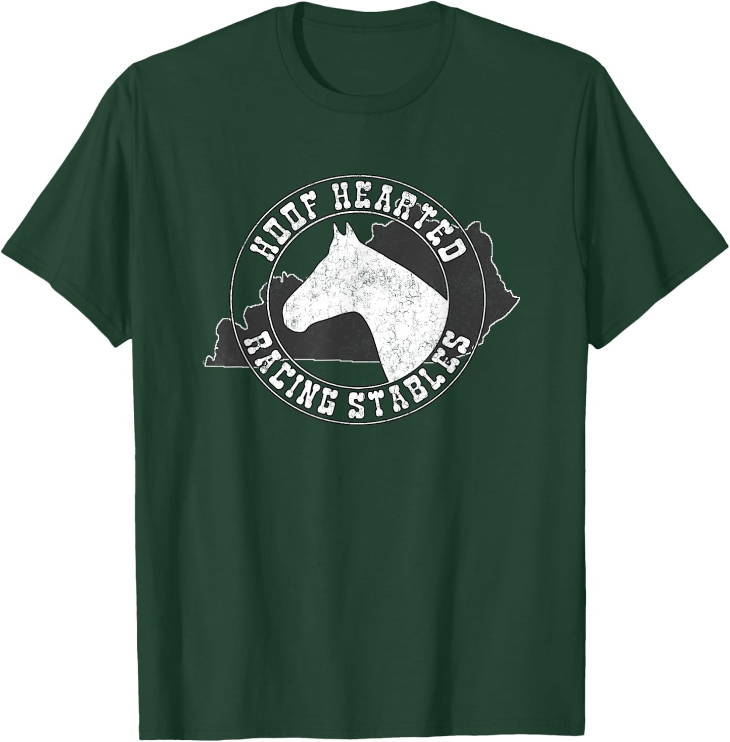 Joke Who Farted Hoof Hearted Horse Racing Track Betting T-Shirt - T-Shirt | Forest