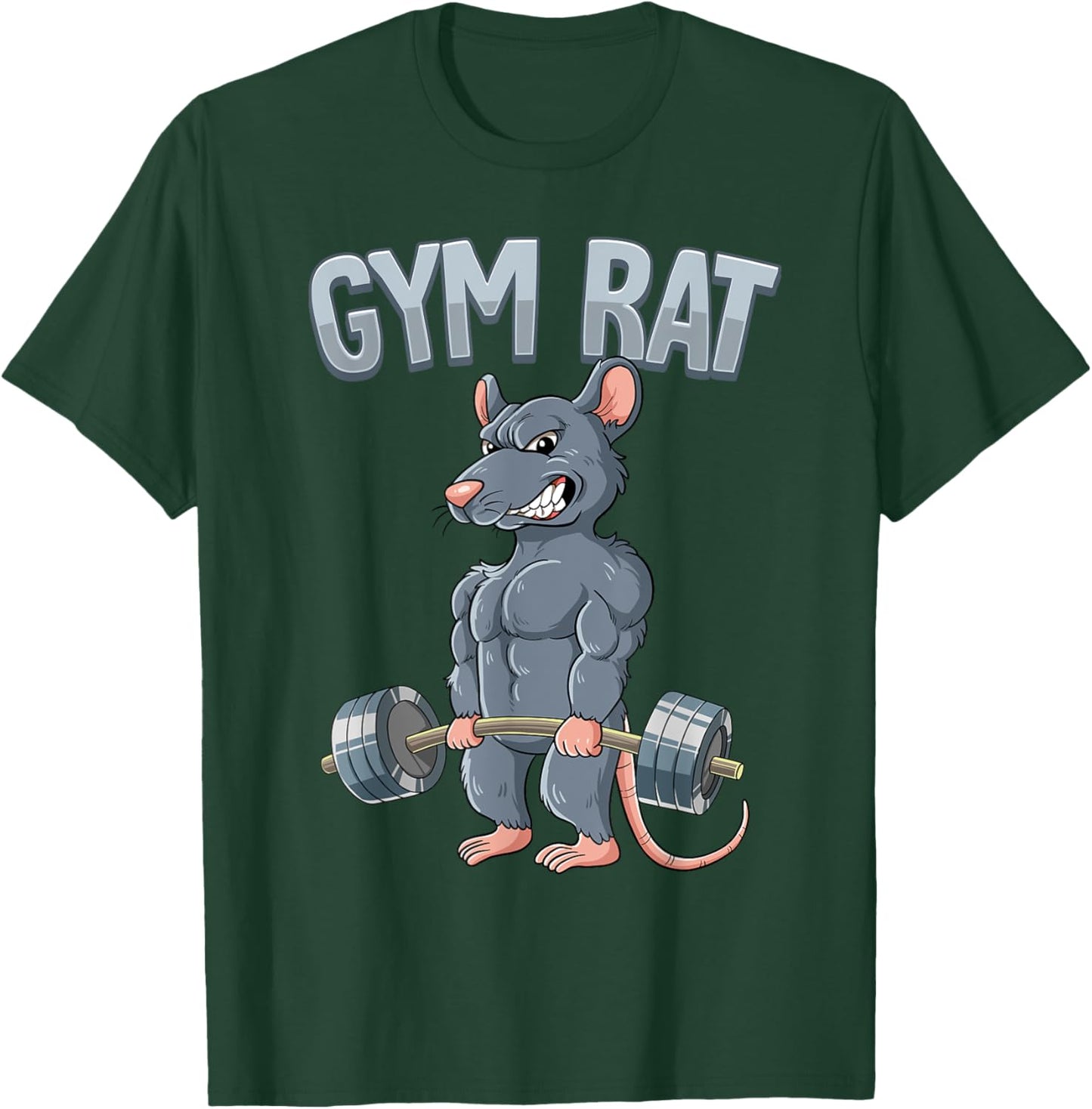 Weight Training Deadlift Gym Rat T-Shirt - T-Shirt | Forest