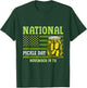 National Pickle Day America Flag Food Lover Cucumber T-Shirt - T-Shirt | Forest