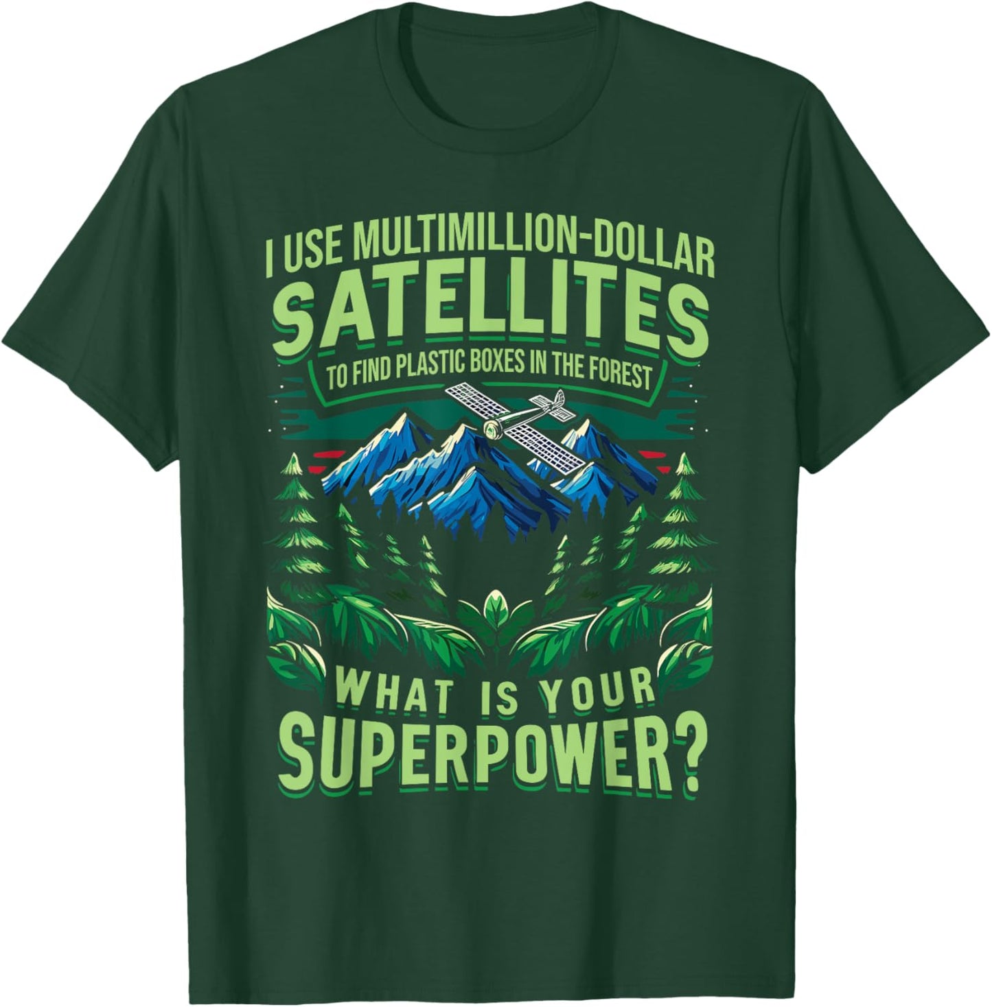 Cache Lover Treasure Hunting Geocache Enthusiasts Hiking T-Shirt - T-Shirt | Forest