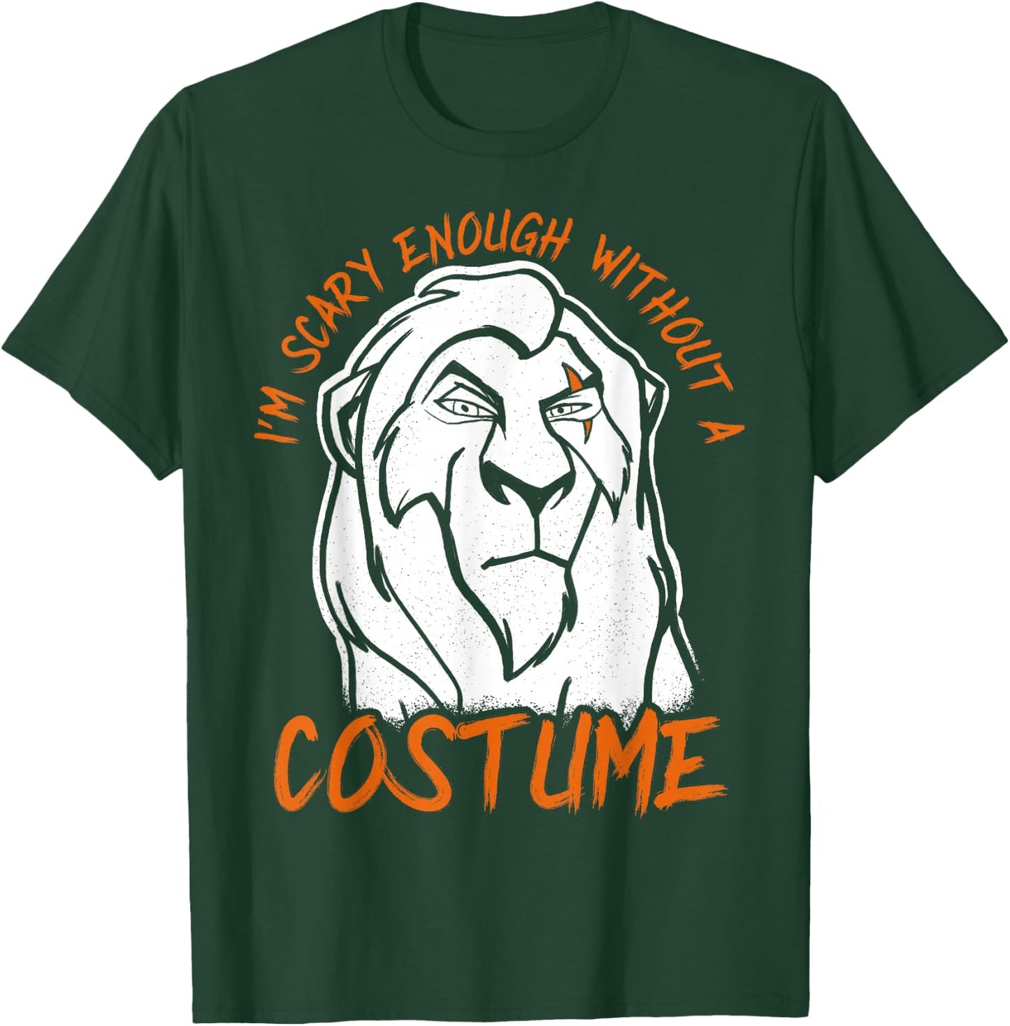 Disney The Lion King Scar Scary Enough Halloween T-Shirt - T-Shirt | Forest