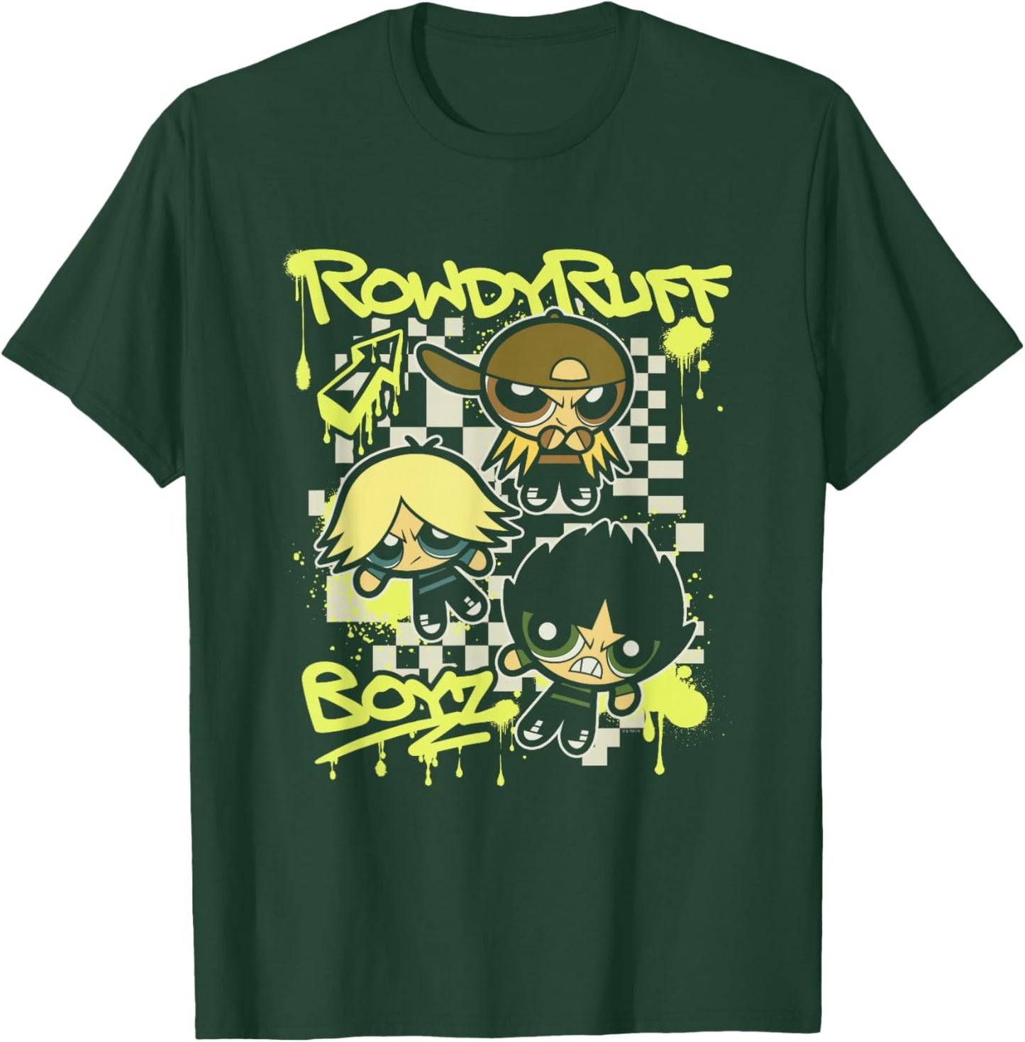 The Powerpuff Girls Rowdyruff Boyz Retro Punk Poster T-Shirt - T-Shirt | Forest