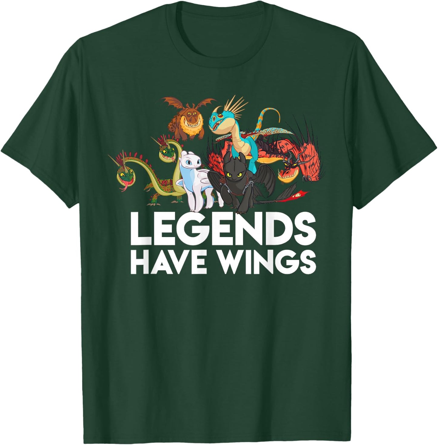 How to Train Your Dragons 3 Hidden World Legends Have Wings T-Shirt - T-Shirt | Forest