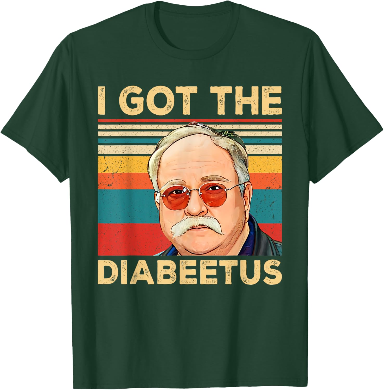 Funny Diabetes Awareness Outfits Family Matching -Adults Retro I Got The Diabeetus Funny Pancreas Diabetes Awareness Black Small Short Sleeve T-Shirt - T-Shirt | Forest
