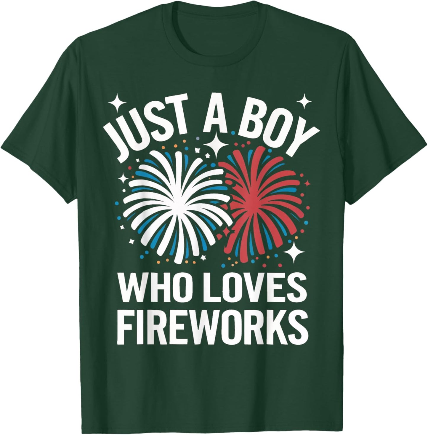 Fireworks Director Just A Boy Who Loves Fireworks T-Shirt - T-Shirt | Forest