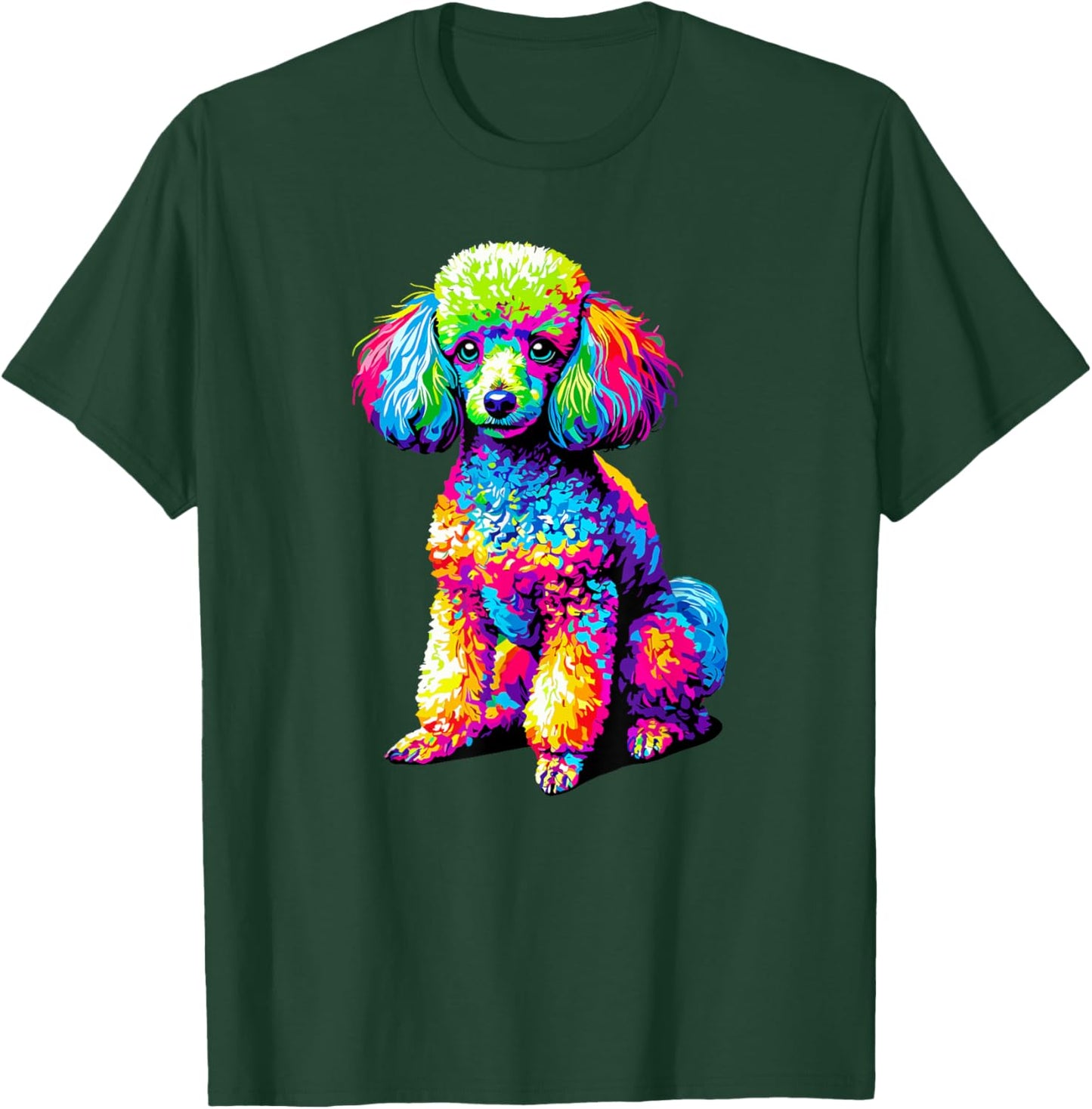 Colorful Pop Art Toy Poodle Dog Toy Poodles T-Shirt - T-Shirt | Forest