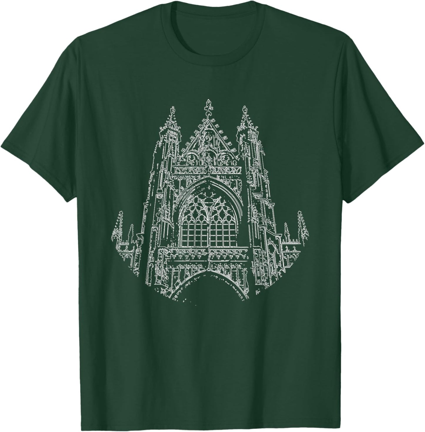 Church Gothic Gothic Architecture Cathedral Gothic T-Shirt - T-Shirt | Forest