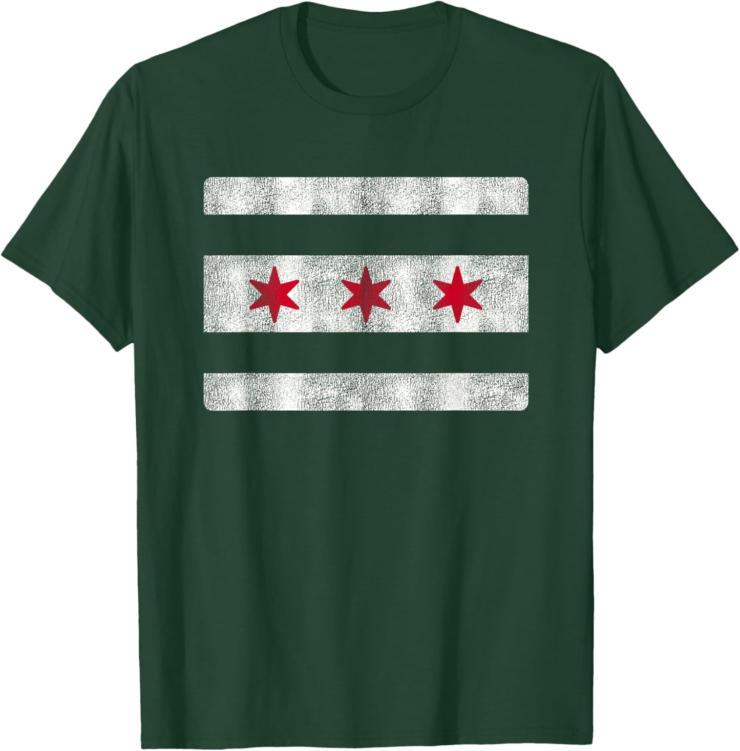Vintage Chicago Flag Souvenir T-Shirt - T-Shirt | Forest