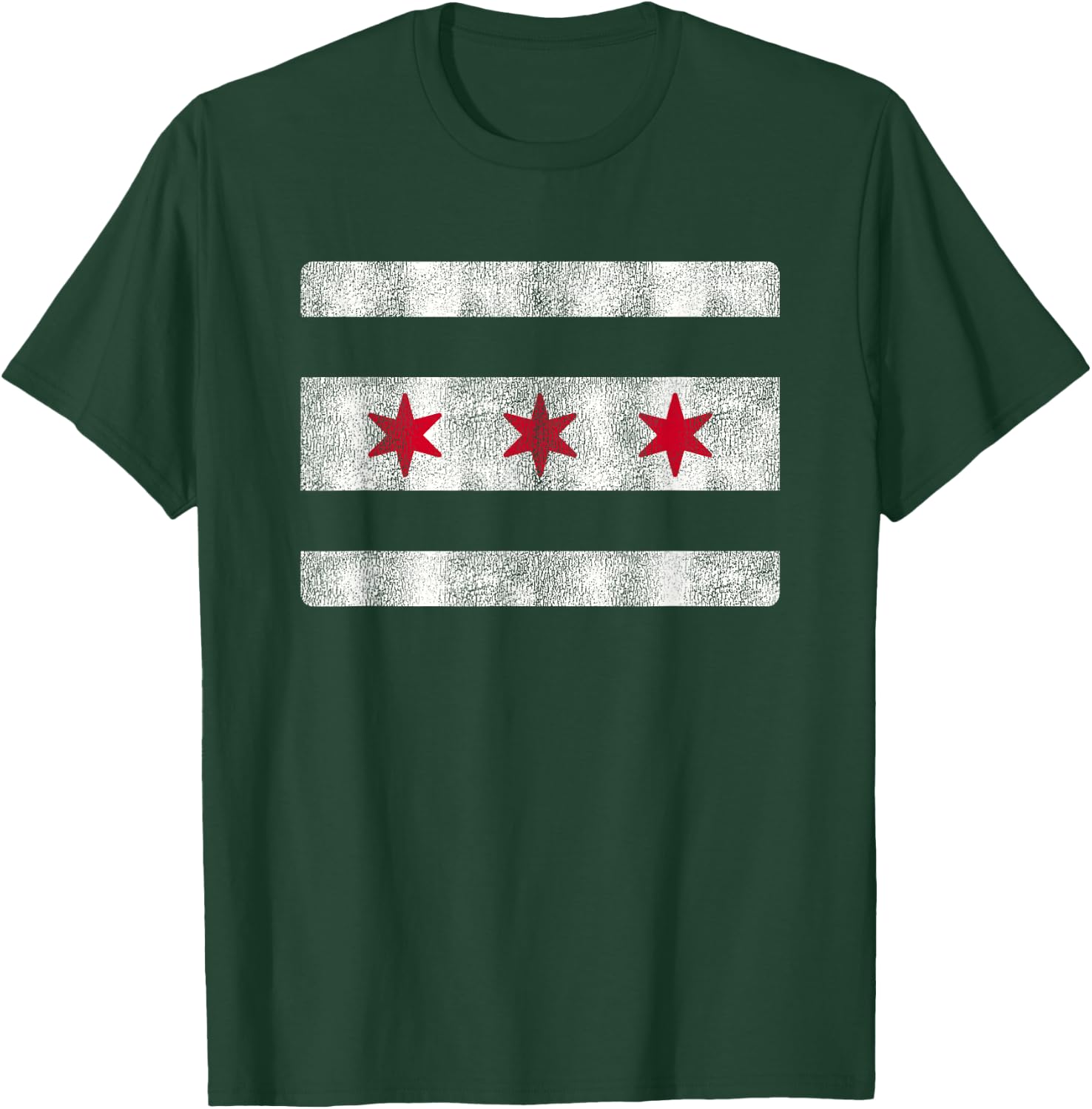 Vintage Chicago Flag Souvenir T-Shirt - T-Shirt | Forest
