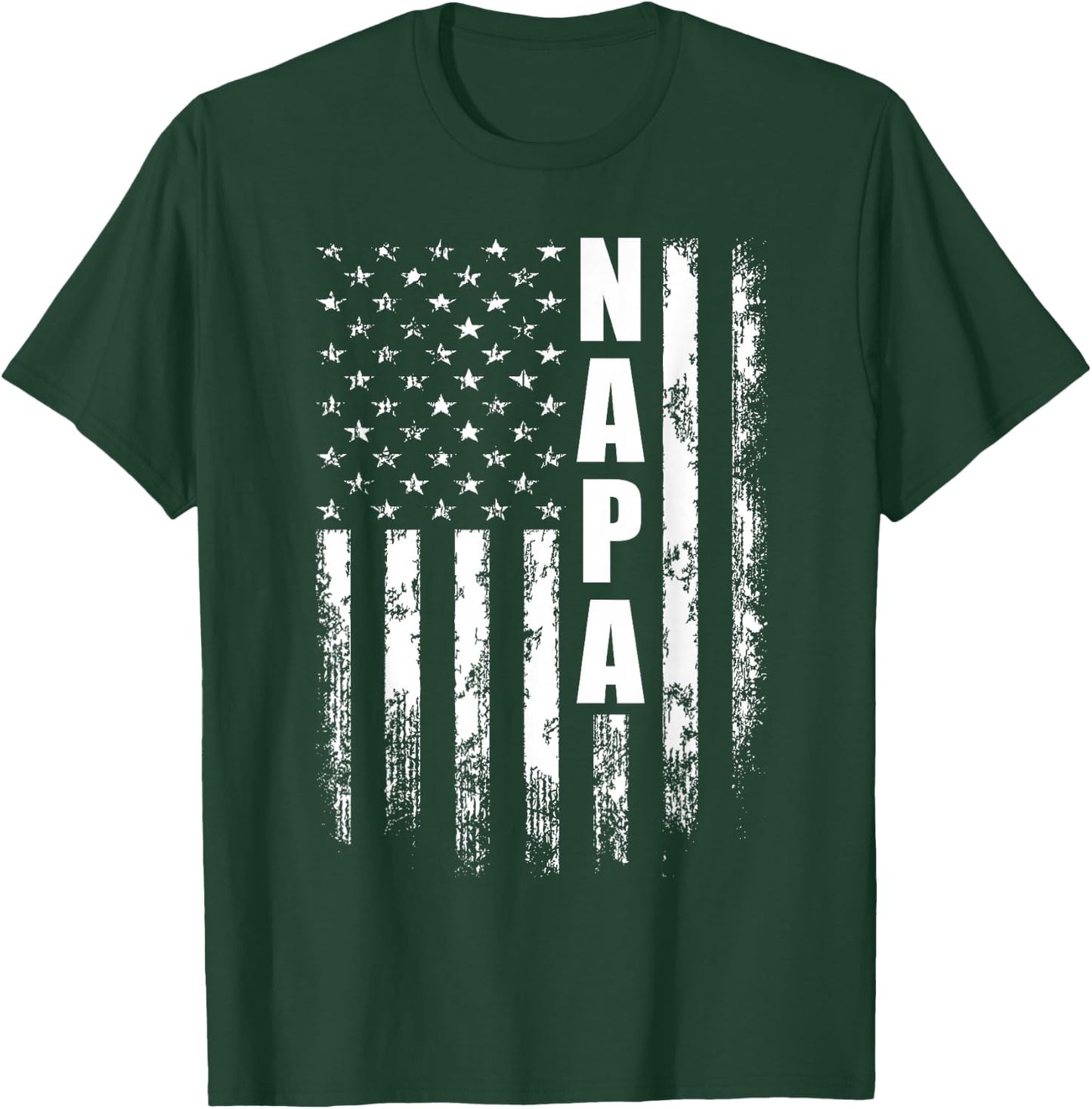 Napa Father's Day American Flag 4th of July T-Shirt - T-Shirt | Forest