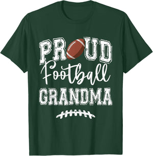 Proud Football Grandma Funny College That's My Nephew T-Shirt - T-Shirt | Forest