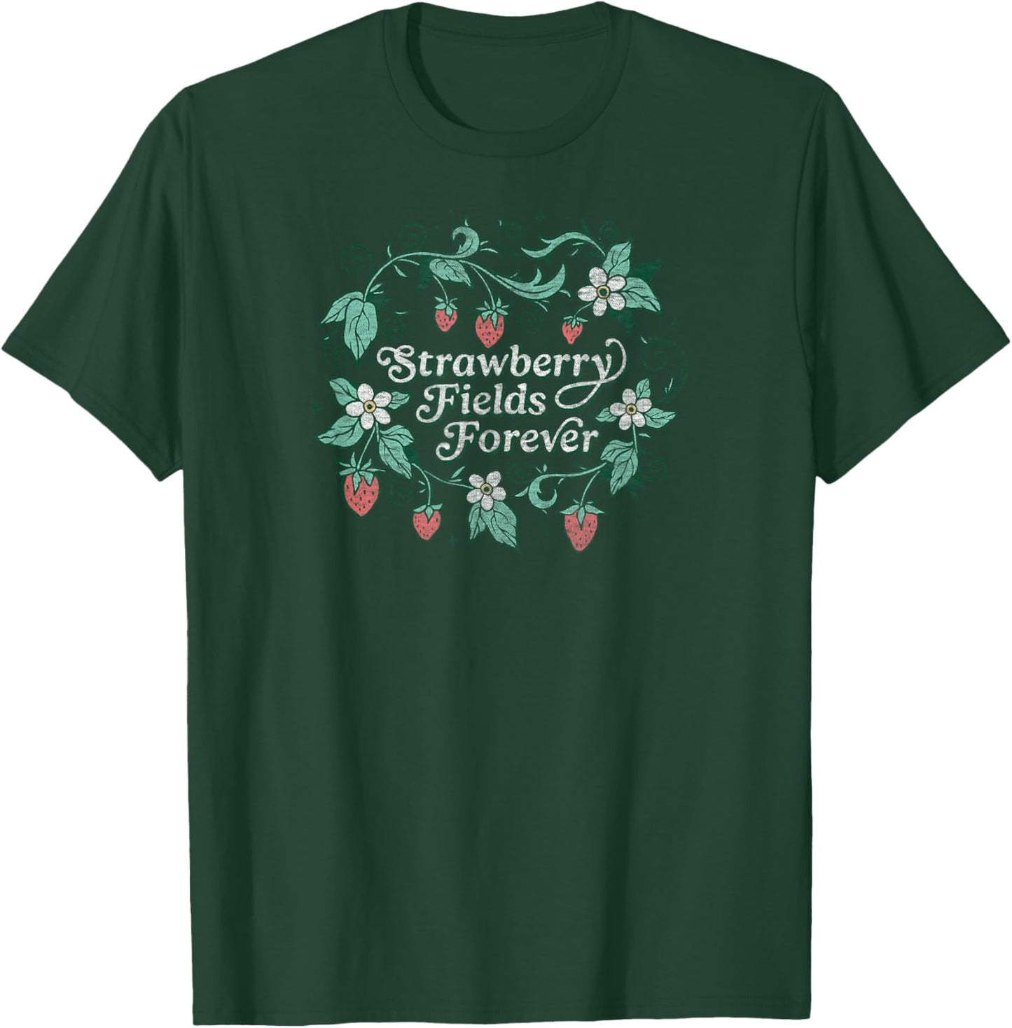 The Beatles - Strawberry Fields Forever , Black, S T-Shirt - T-Shirt | Forest