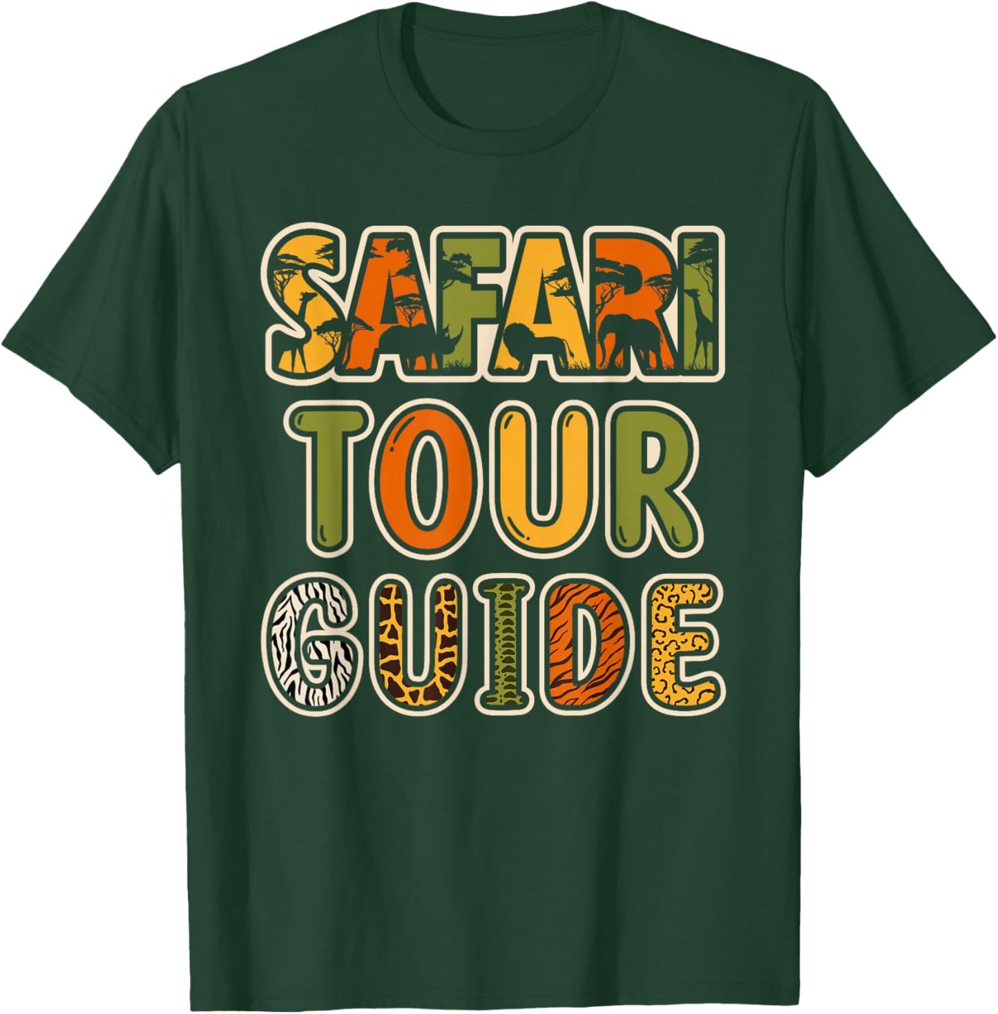 Safari Tour Guide Safari Outfit Safari Costume Cute Safari T-Shirt - T-Shirt | Forest