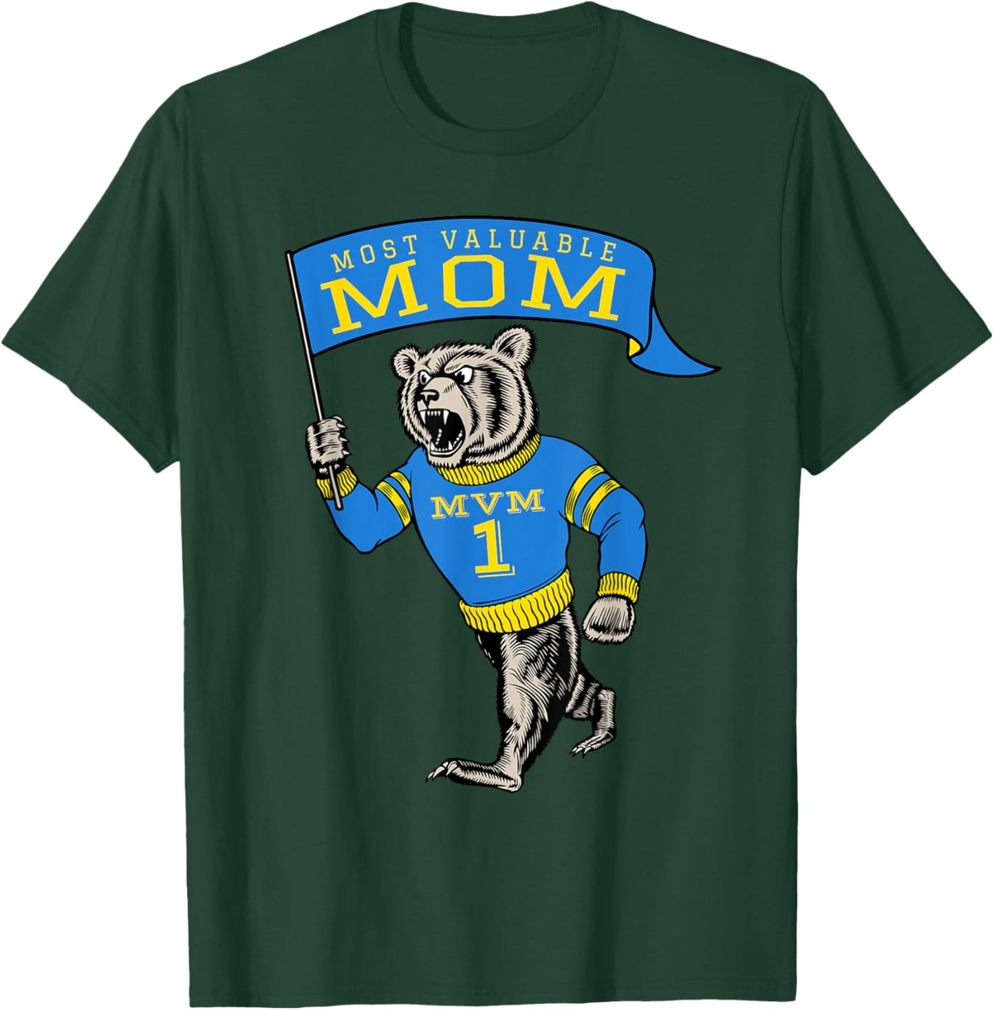 Cute Mom Most Valuable Number 1 Funny Saying T-Shirt - T-Shirt | Forest