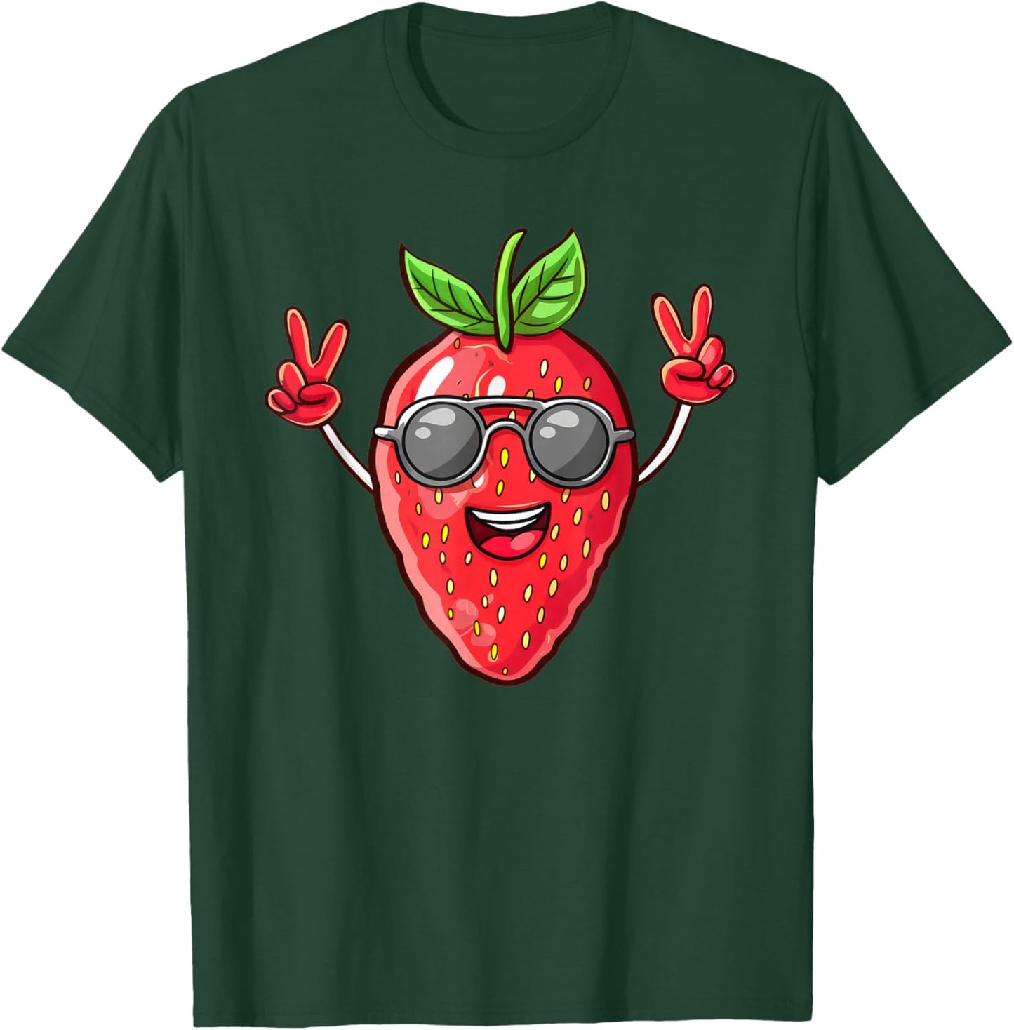 Funny Strawberry T-Shirt - T-Shirt | Forest