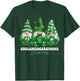Cholangiocarcinoma Awareness Month Green Ribbon Gnomies T-Shirt - T-Shirt | Forest
