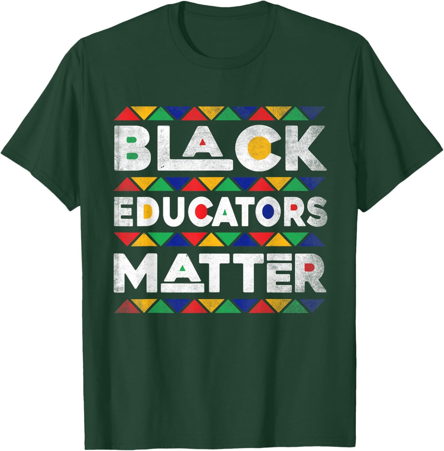 Black Educators Matter Melanin African Teacher Black History T-Shirt - T-Shirt | Forest
