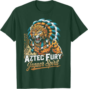 Aztec Jaguar Warrior Aztec Culture Mayan Indigenous T-Shirt - T-Shirt | Forest