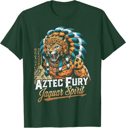 Aztec Jaguar Warrior Aztec Culture Mayan Indigenous T-Shirt - T-Shirt | Forest